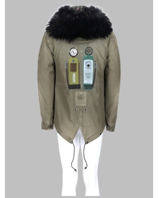 MR & MRS Green Graphic Print Jacket