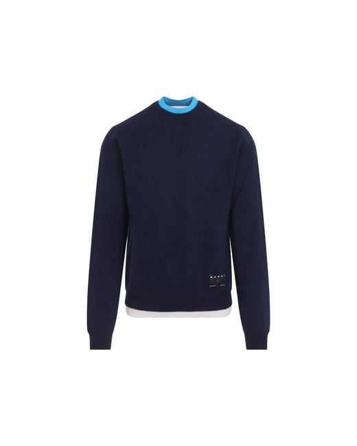 Marni Blue Sweater for men