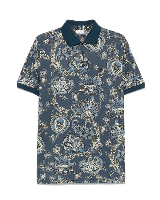 Etro Blue T-Shirts And Polos for men