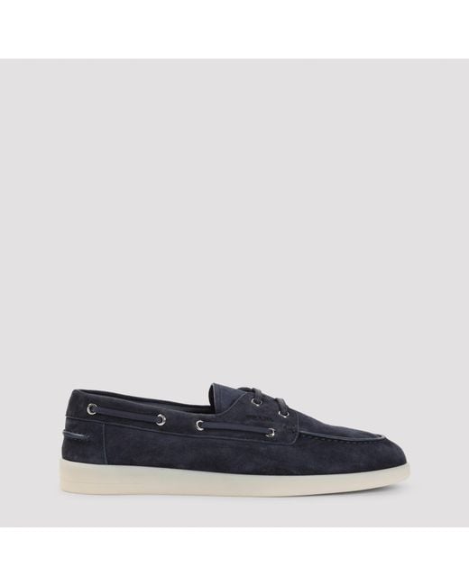 Prada Blue Allacciate Lace Up Shoes