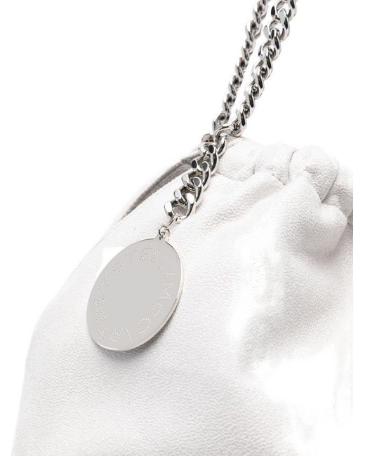 Stella McCartney White Falabella Drawstring Medium Tote