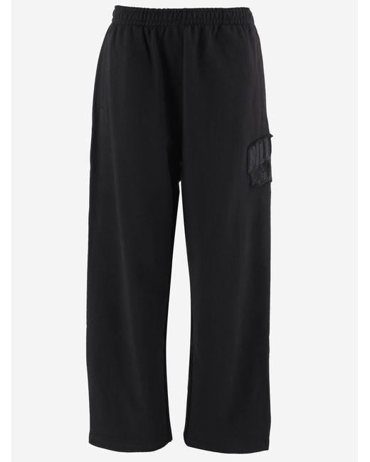 Billionaire Blue Cotton Pants With Logo
