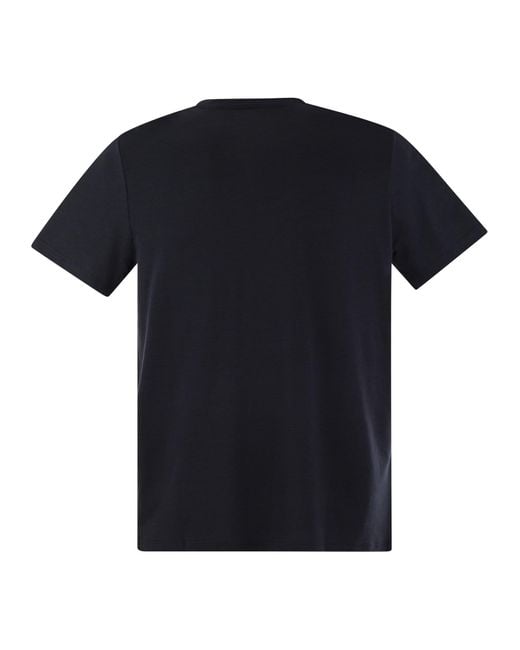 Majestic Black Majestätische Kurzarm -T -Shirt in Lyocell und Baumwolle