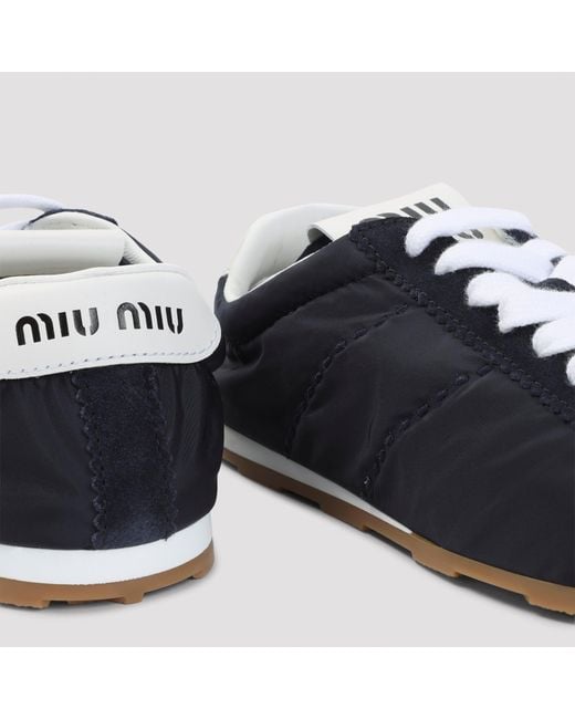 Miu Miu Blue Polyamide Sneakers