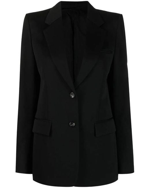 Blazer Con Botones Lanvin de color Black