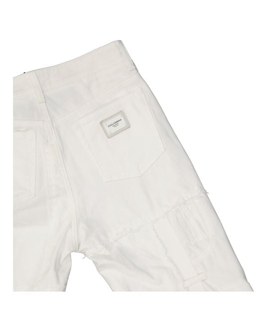 Dolce & Gabbana White Denim Jeans