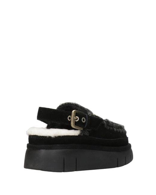 Mou Black Sandals