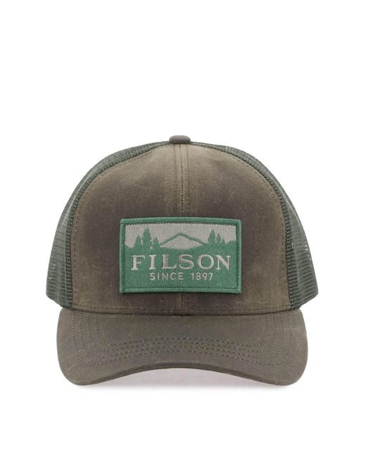 Filson Green Water-repellent Cotton Trucker for men