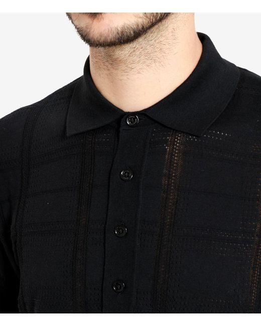 Paolo Pecora Black T Shirts And Polos
