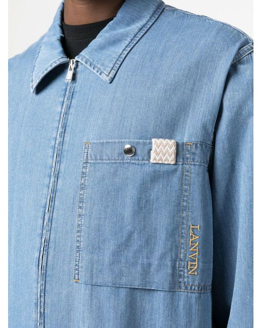 Lanvin Blue Denim Shirt for men