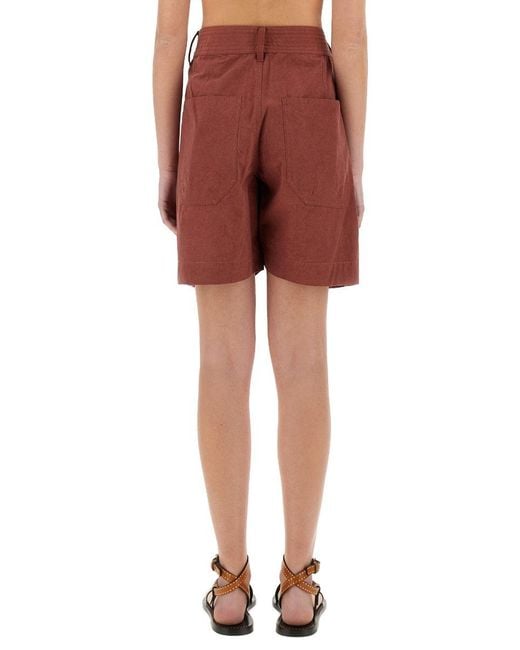 Isabel Marant Red Ingrid" Shorts