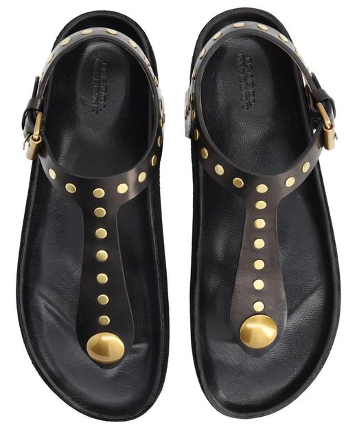 Isabel Marant Black Enore Sandals