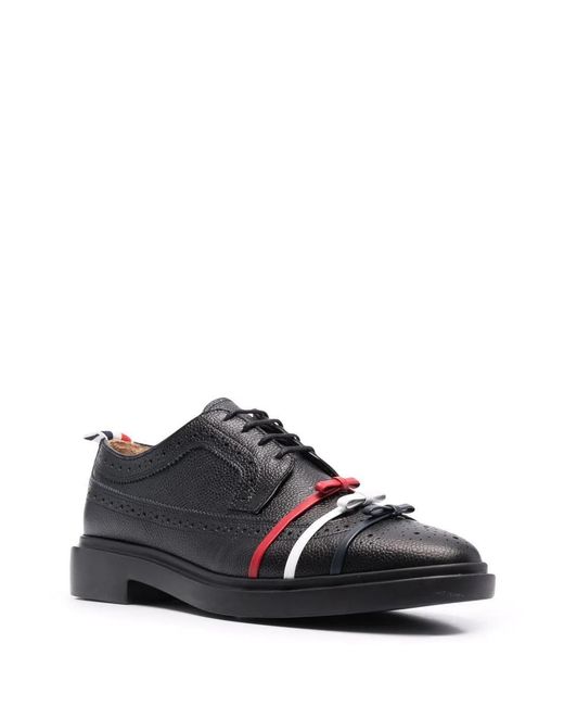 Thom Browne Multicolor Three-bow Longwing Brogues