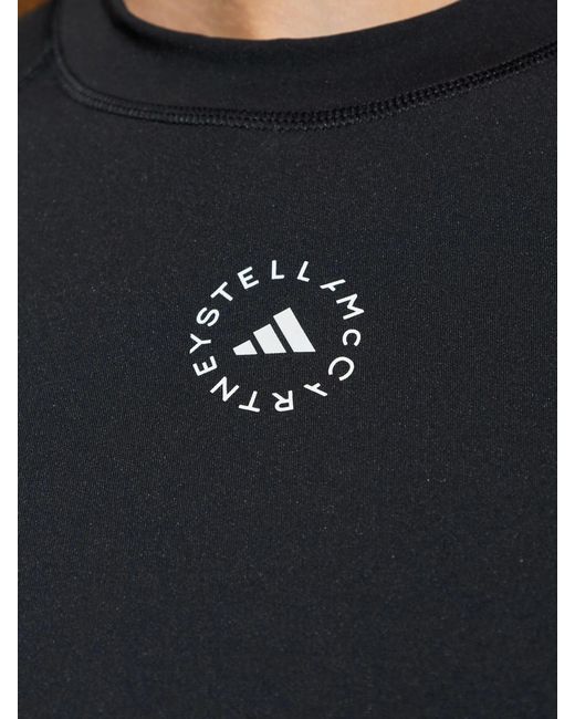 Adidas By Stella McCartney Black Tpr Ls Cr