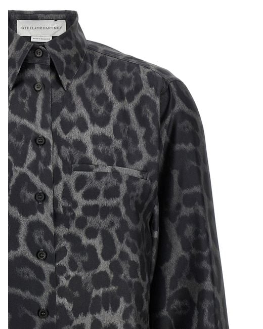 Camisa de seda Stella McCartney de color Gray