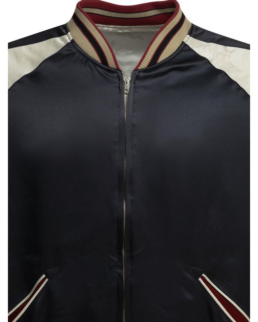 Beams Plus Omkeerbaar Bomberjack "oriental". in het Gray