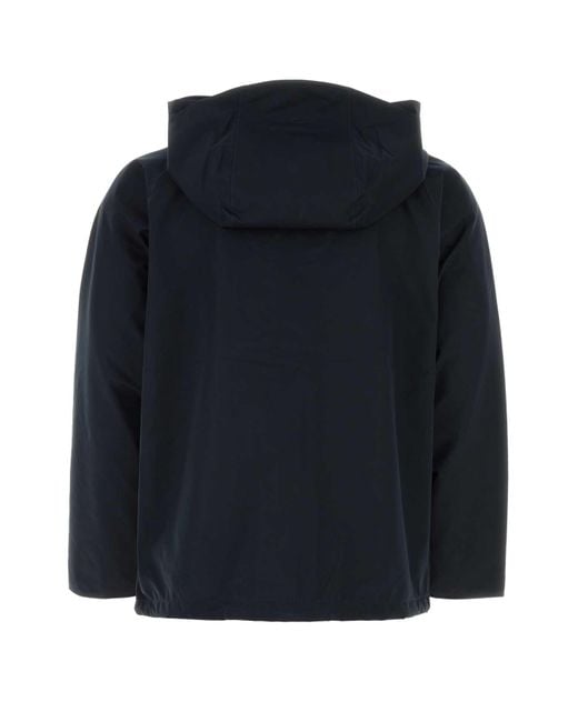 Nanamica Blue Polyester Raincoat