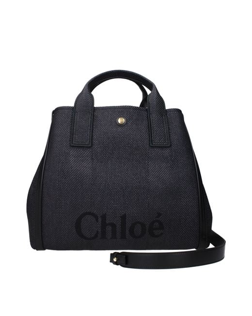 Chloé Black Fabric Handbags