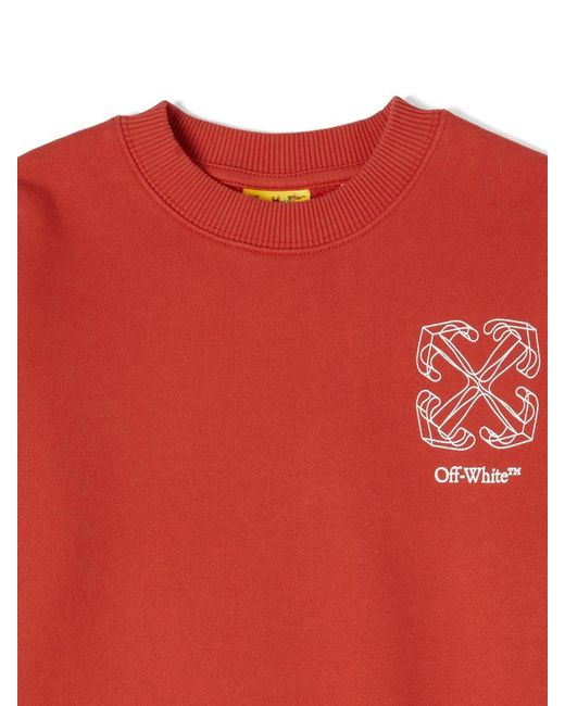 Off-White c/o Virgil Abloh Red Arrow Stitched Crewneck