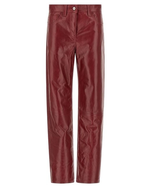 Khaite Red 'Callum' Pants