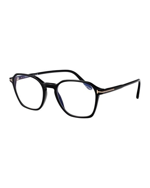 Tom Ford Brown Nero Lucido Acetate Glasses for men