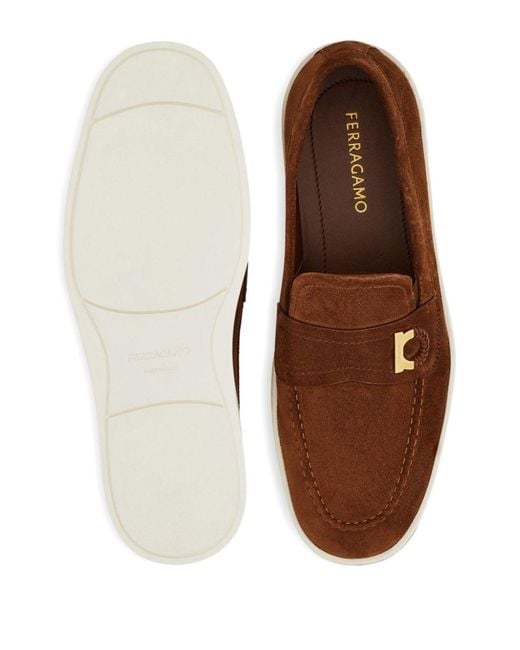 Ferragamo Brown Flat Shoes