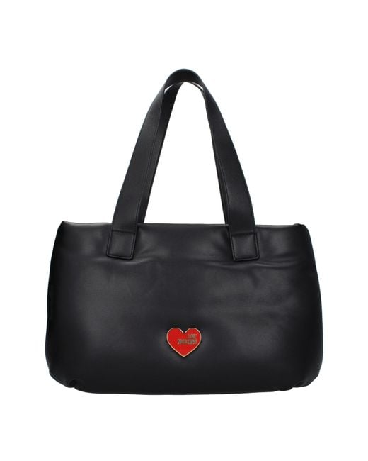 Love Moschino Black Shoulder Bags Polyurethane for men