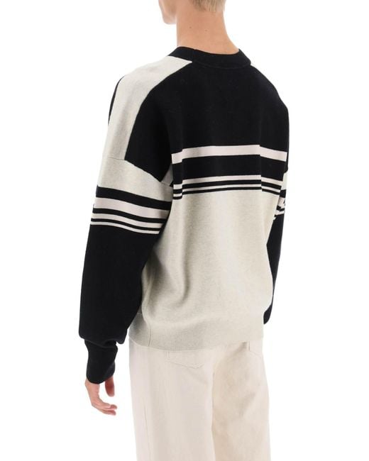 Isabel Marant Colby Cotton Wool Sweater in het Black voor heren