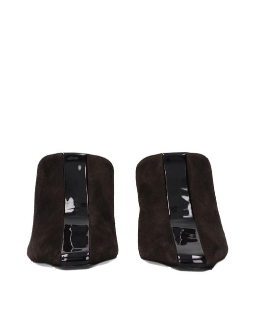 Ferragamo Black Sophye Sandals Suede