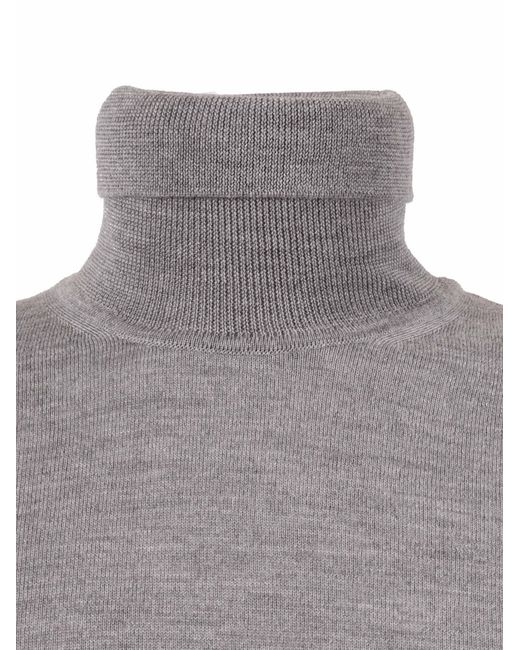 Kangra Cashmere Gray Turtleneck Wool
