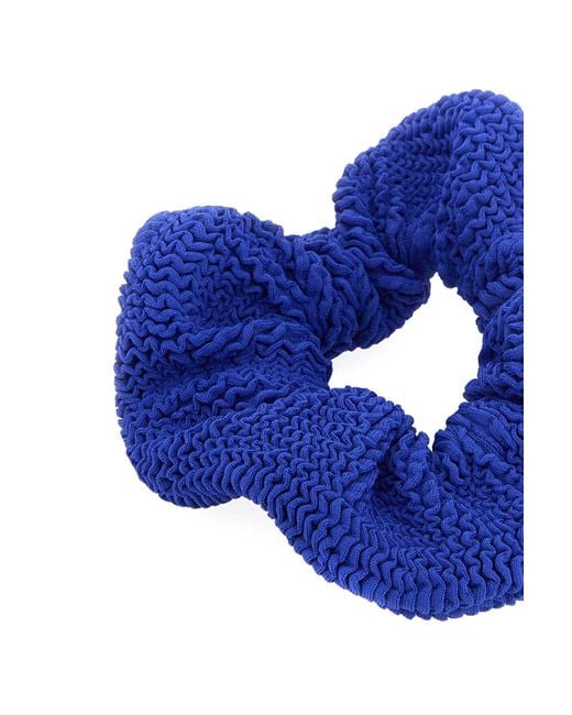 Hunza G Blue Scrunchie Hat