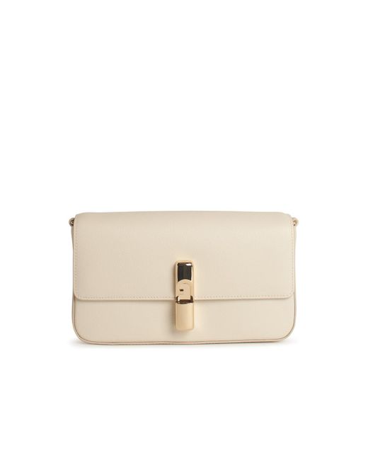 Furla 'iride' Kleine Crème Lear Crossbody Tas in het Natural