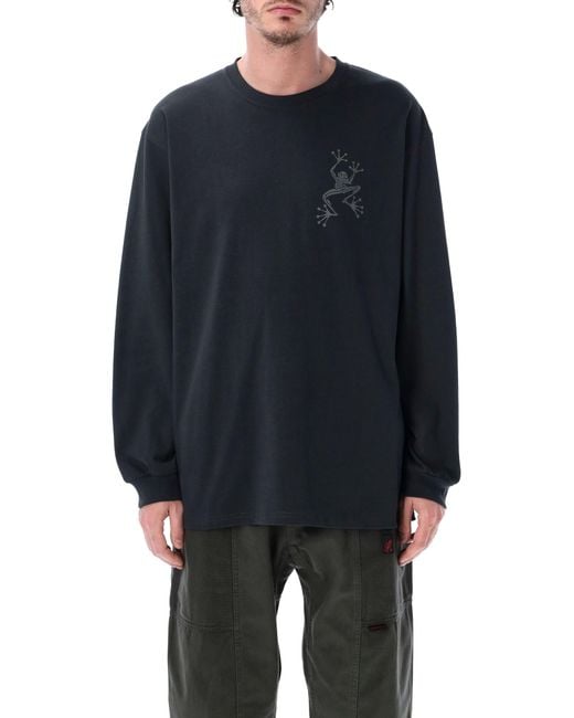 Gramicci Blue Sticky Hands Long Sleeve T-Shirt