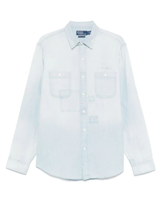 Polo Ralph Lauren White Long Sleeve Sport Shirt