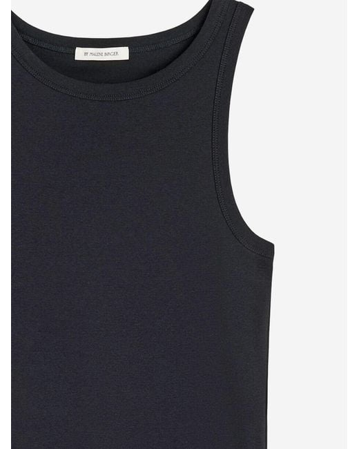By Malene Birger Blue Cotton Tank Top
