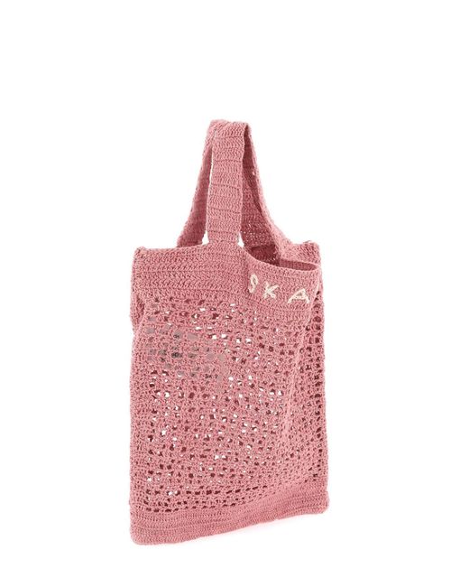 Skall Studio Evalu Crochet Handtas In 9 in het Pink