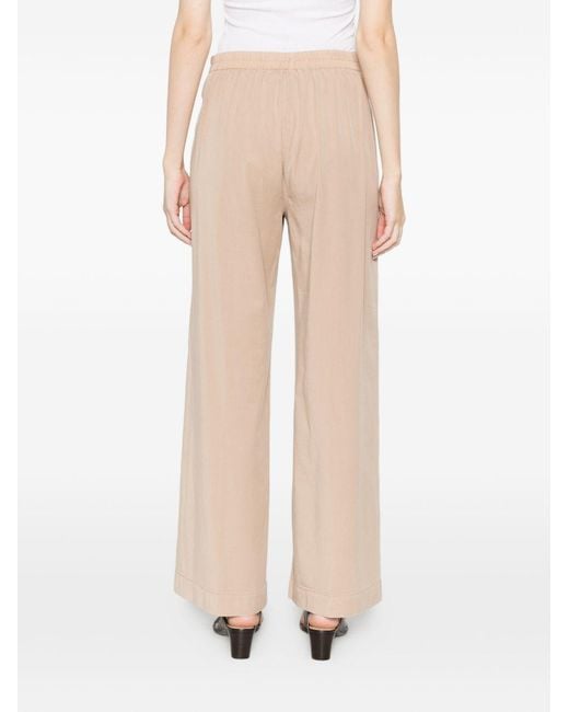 Via Masini 80 White Wide-Leg Trousers