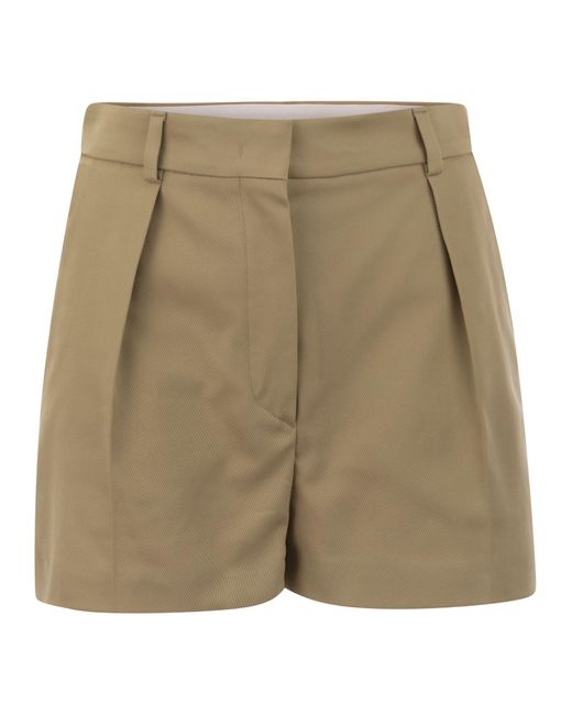 Shorts en coton lavés Unico Sportmax en coloris Natural