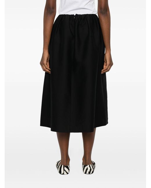 Totême Mini-Rok Met Ritssluiting in het Black