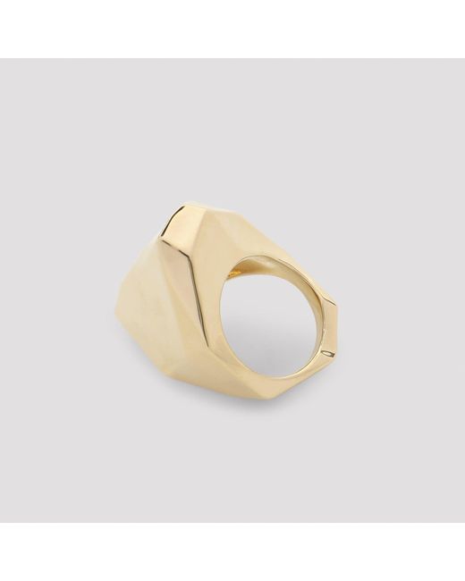 Lanvin Metallic Kubischer -Metallring