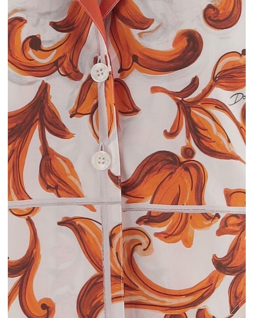 Dolce & Gabbana Orange Shirt