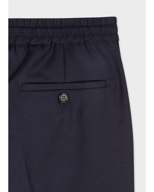 Paul Smith Blue Tailored Trousers With Relaxed Fit for men