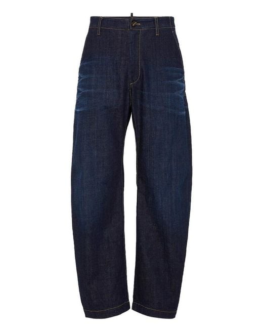 DSquared² Blue Dark Urban Wash Snatch Fit Pant for men