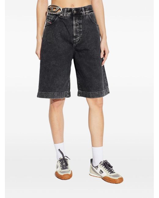 DIESEL Black Logo Shorts