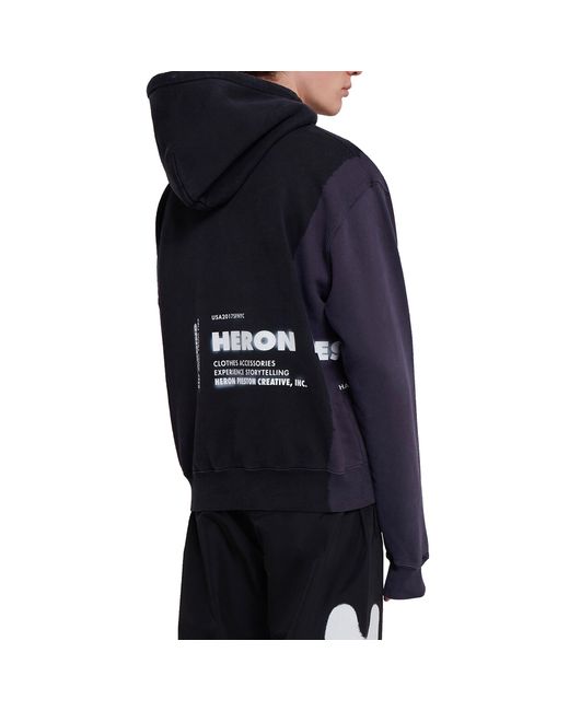 Heron Preston Blue Cat Hooded Sweatshirt for men