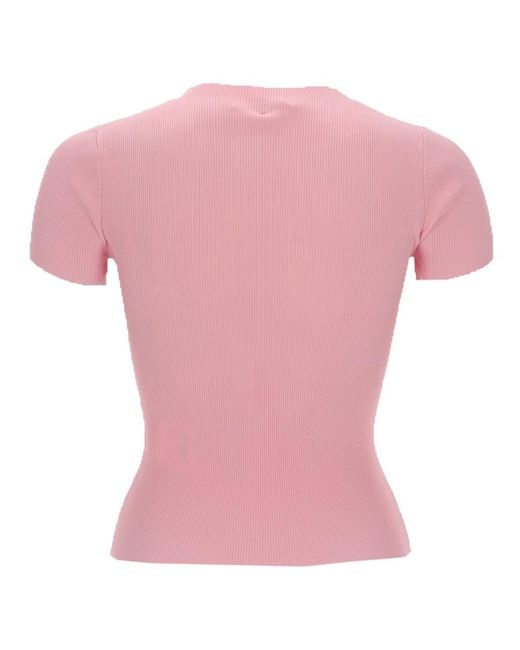 Alexander Wang Pink Tops With Logo