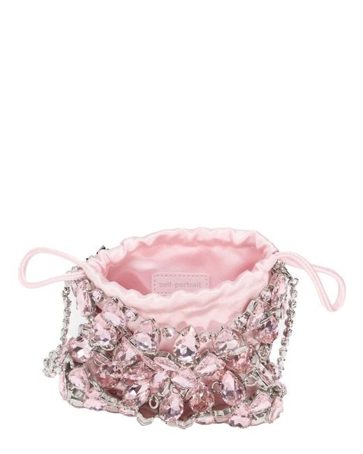 Self-Portrait Pink Elegant Mini Handbag For