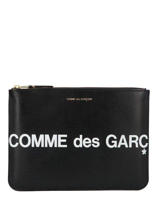 Comme des Garçons Comme Des Garçons Portemonnee 'enorm Logo' Portemonnee in het Black