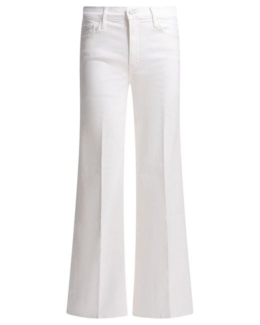 Mother White "The Twister Sneak" Jeans