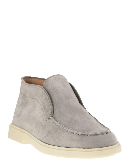 Santoni Gray Desert Boot